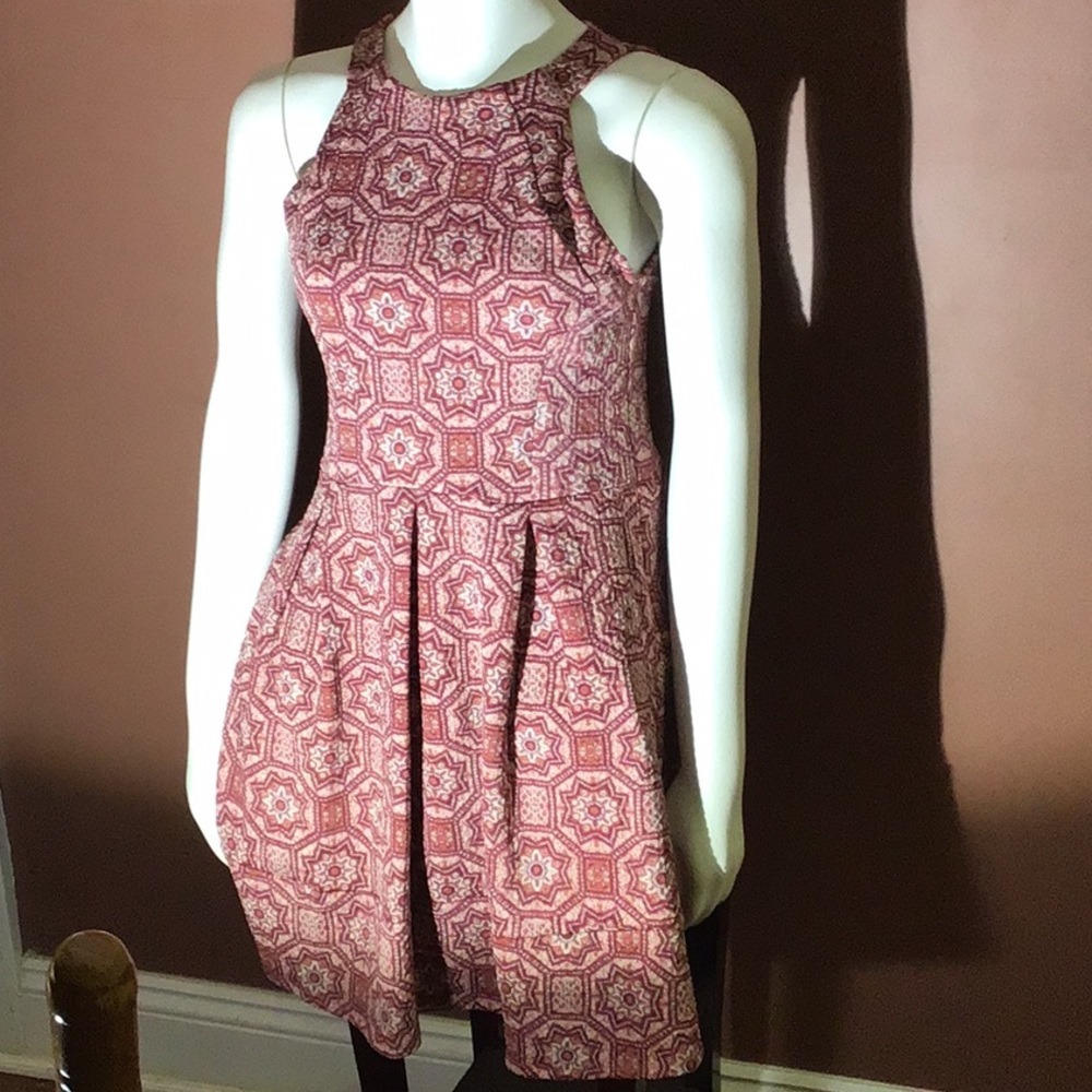 Pink Pattern Xhilaration Dress—-small